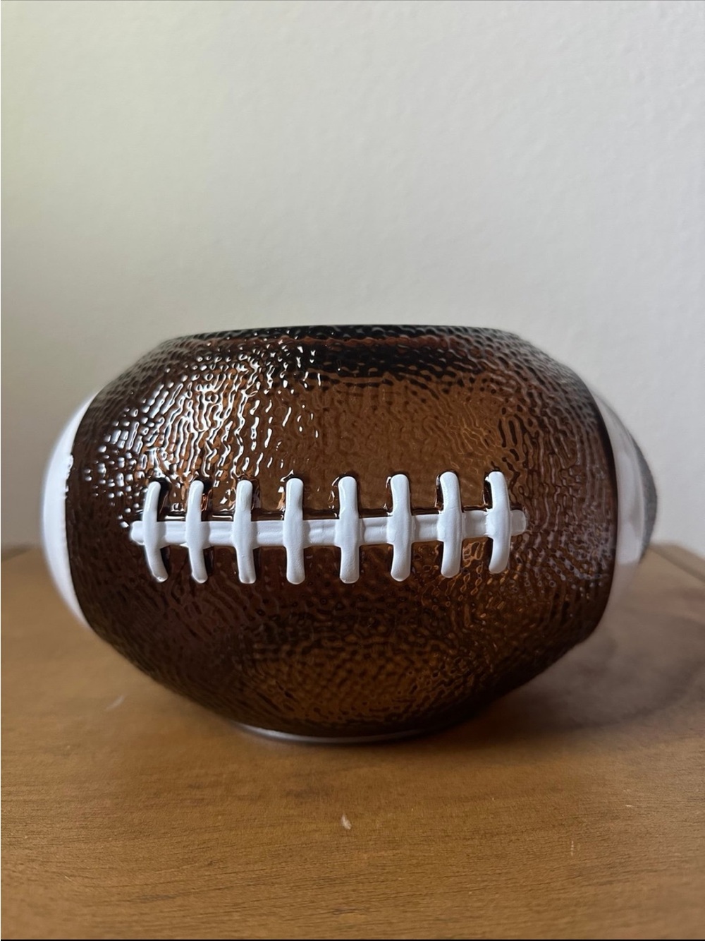 NEW Bath & Body Works FOOTBALL 3 wick candle holder NEW